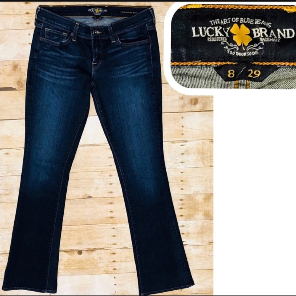 Lucky Brand Charlie Baby Boot Cut Blue Jeans.